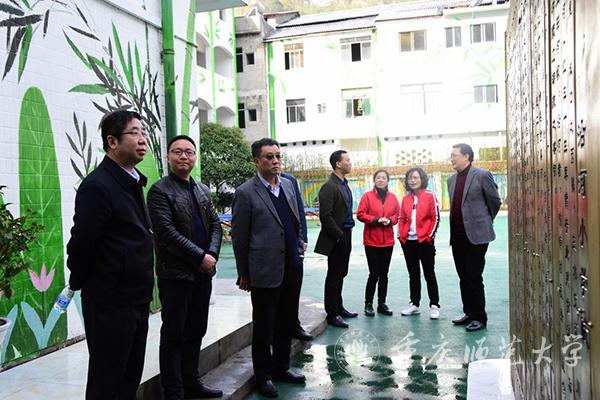 孟东方校长一行调研对口帮扶小学沿河小学